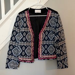 Oober Swank Patterned Blazer